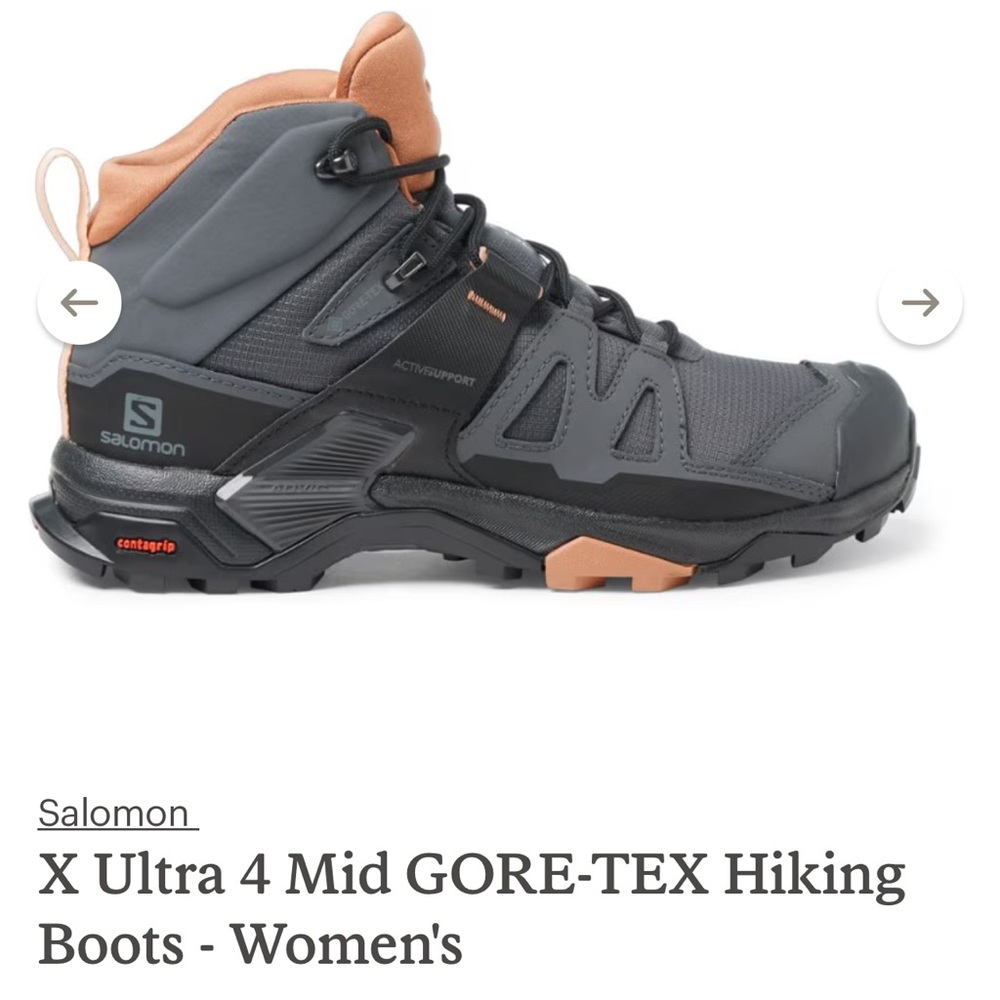 Salomon size 9 hiking boots - women